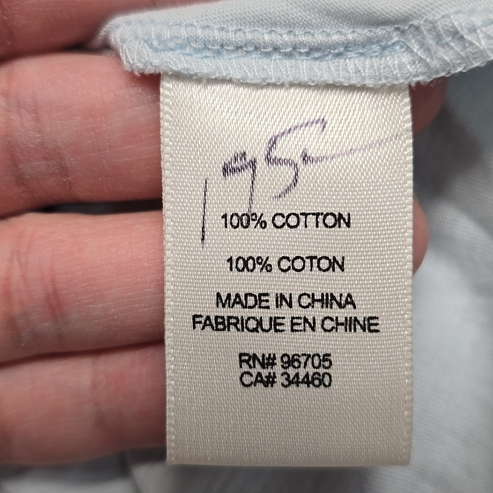 {Rebecca Taykor} NWT Ruffled Sleeve Light Blue Top - Large - Picture 10 of 13